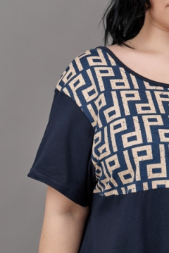 Платье П-02 орнамент ГИГАНТ домашнее больших размеров