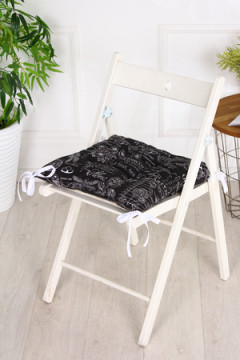 Подушка для мебели Bio-Line квадратная с 4 завязками, 4 точки рогожка