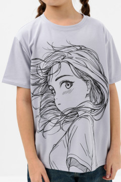 Детская футболка Ветер аниме