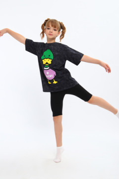 Костюм с велосипедками для девочки "Утка Луи" арт. КД-001-1