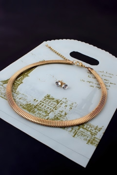 Чокер Дизайнерский Жгут, 8мм + Подарок, подарочная упаковка