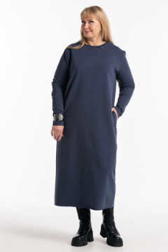 Платье футер-длинное