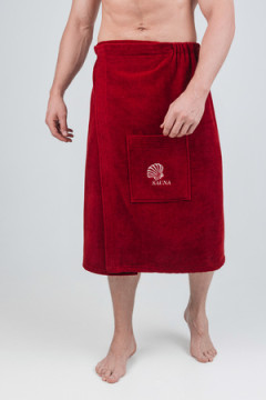 Накидка для бани велюровая