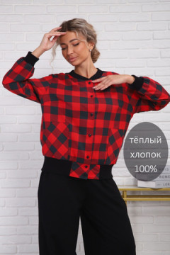 1131 Рубашка женская бомбер удлиненный