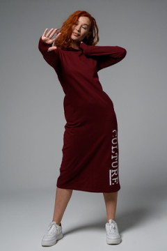 8520 Платье с капюшоном