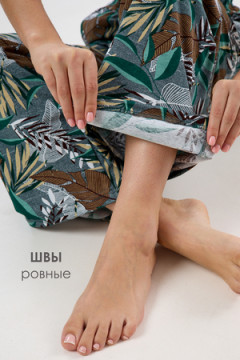 Брюки палаццо домашние широкие