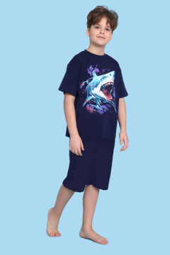 Пижама с шортами арт. ПМ-022-058 Акула