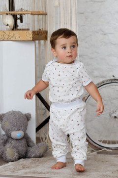 Кофточка лодочка с кор. рукавом Звездочки арт.КФ-03/звездочки