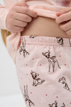 Пижама с брюками Кулирка с рибаной длинный рукав