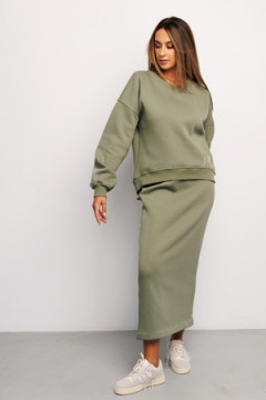 Юбка длинная макси с разрезом 388KHK