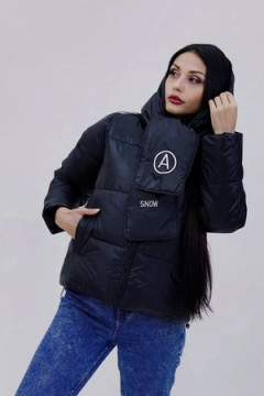 Куртка весна осень +дутый шарф-косынка 8193