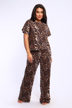 Костюм с брюками леопард 2024-5