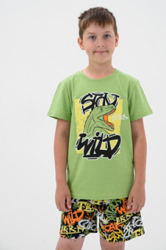 Пижама с шортами Дикарь короткий рукав с шортами