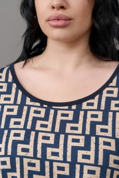 Платье П-02 орнамент ГИГАНТ домашнее больших размеров