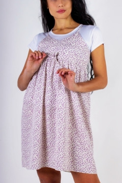 Сарафан с кокеткой+Футболка арт. 8686