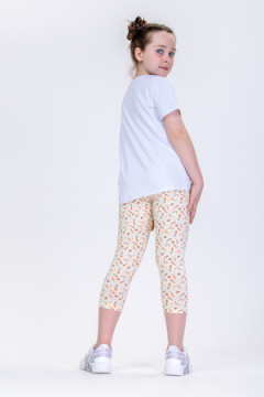 Лосины Листики укороченные