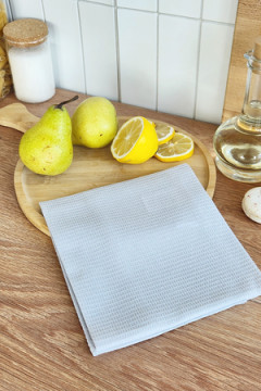 Полотенце вафельн. однотон.  60*45 150г/м2 пакет ТТ