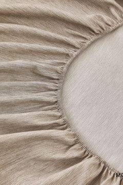 Простыня на резинке Страйп Меланж с высотой борта 25 см