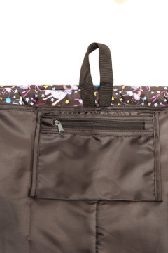 Мешок для обуви объемный Единороги гимнасты черный фон