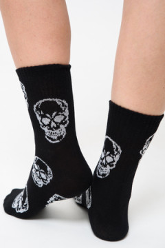 Носки высокие Череп (набор 2 пары)