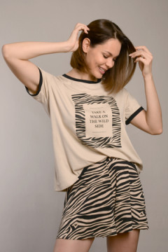 Костюм с шортами Зебра