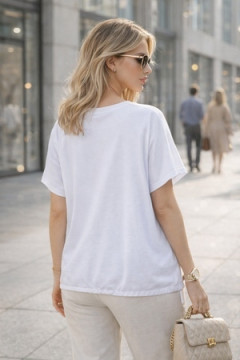 Футболка со стразами Graphic Bloom арт. А1025