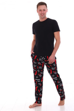 Пижама с брюками с брюками Перец 1-026