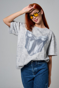 8594 футболка женская оверсайз