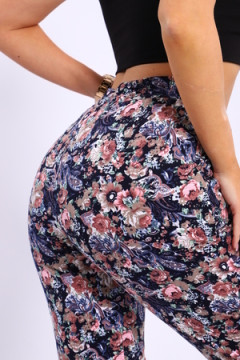 Бриджи с цветочным узором Бр-2