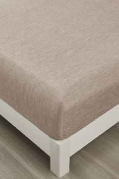 Простыня на резинке Страйп Меланж с высотой борта 25 см