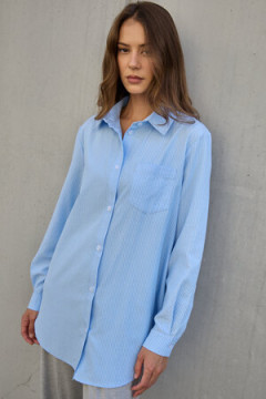Рубашка оверсайз в полоску хлопковая