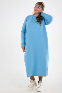 Платье футер-длинное