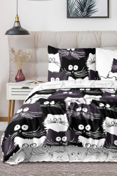 КПБ PAVLine Коты Компания вид 1 бязь 1, 5 спл