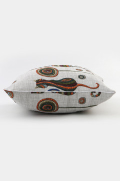 Наволочка декоративная рогожка Lizzy Home размер 50х50 см рисунок кошки