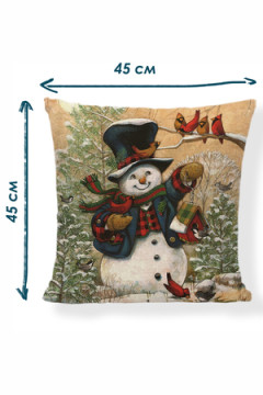 Наволочка декоративная Снеговик 1 шт