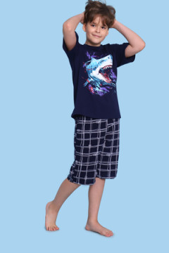 Пижама с шортами арт. ПМ-022-058 Акула