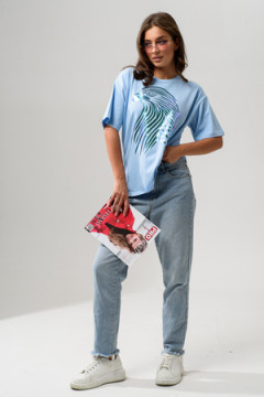 8555 Футболка оверсайз женская