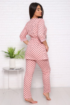 Комплект пеньюар+топ+брюки "Нежность"