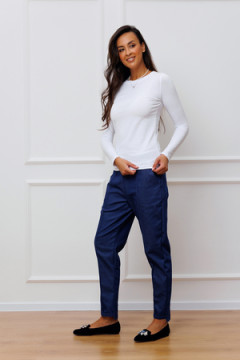 Лонгслив c круглым вырезом 346