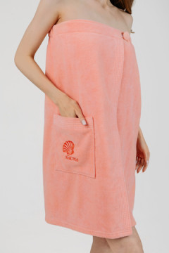 Накидка для бани велюровая