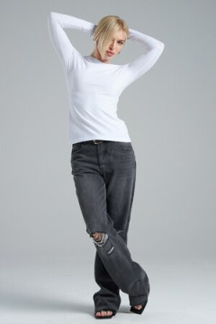 Лонгслив облегающий повседневный skims