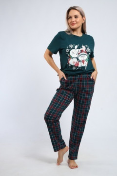 Пижама с брюками 664 Зайки