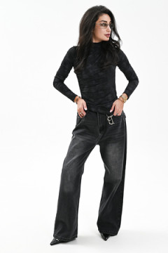 Лонгслив с драпировкой