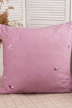 Подушка "Бамбук" поплин на молнии лебпух+бамбук, стег, лента, сумка(Н)