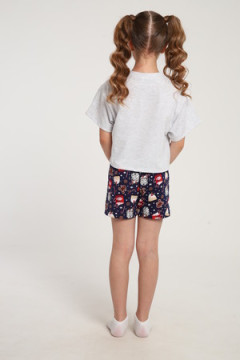 Пижама с шортами ПД-019-073 Кот Новый год