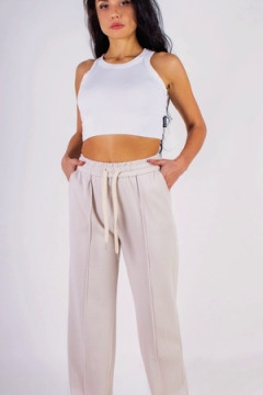 Брюки со стрелкой, на резинке