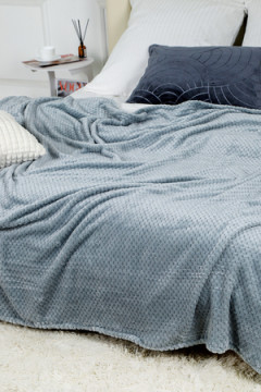 Плед велсофт Bio-Line, мягкий пушистый кубик