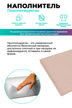 Подушка для садовой мебели, стула и кресла PO 53х50 см, пенополиуретан, термоватин, Оксфорд 600д