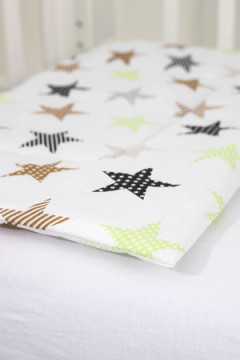 Подушка тонкая 40х60 арт. ПДТ/пэчворг-салатовый