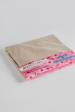 Полотенце кухонное вафельное в подарочной упаковке